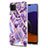 Silicone Candy Rubber Gel Fashionable Pattern Soft Case Cover Y01B for Samsung Galaxy A22 5G Purple