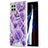 Silicone Candy Rubber Gel Fashionable Pattern Soft Case Cover Y01B for Samsung Galaxy A42 5G Purple