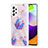 Silicone Candy Rubber Gel Fashionable Pattern Soft Case Cover Y01B for Samsung Galaxy A52 5G Clove Purple