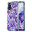 Silicone Candy Rubber Gel Fashionable Pattern Soft Case Cover Y01B for Samsung Galaxy S20 Purple