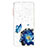 Silicone Candy Rubber Gel Fashionable Pattern Soft Case Cover Y01X for Samsung Galaxy A22 4G Blue