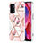 Silicone Candy Rubber Gel Fashionable Pattern Soft Case Cover Y02B for Oppo A54 5G Pink