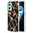 Silicone Candy Rubber Gel Fashionable Pattern Soft Case Cover Y02B for Oppo A96 4G Black