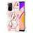 Silicone Candy Rubber Gel Fashionable Pattern Soft Case Cover Y02B for Oppo Reno5 Z 5G Pink