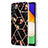 Silicone Candy Rubber Gel Fashionable Pattern Soft Case Cover Y02B for Samsung Galaxy A04s Black