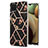 Silicone Candy Rubber Gel Fashionable Pattern Soft Case Cover Y02B for Samsung Galaxy A12 Black