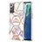 Silicone Candy Rubber Gel Fashionable Pattern Soft Case Cover Y02B for Samsung Galaxy Note 20 5G Gray