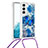 Silicone Candy Rubber Gel Fashionable Pattern Soft Case Cover Y02B for Samsung Galaxy S21 5G Blue