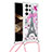 Silicone Candy Rubber Gel Fashionable Pattern Soft Case Cover Y02B for Samsung Galaxy S24 Ultra 5G Pink