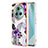 Silicone Candy Rubber Gel Fashionable Pattern Soft Case Cover Y03B for Huawei Honor Magic5 Pro 5G Purple