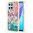 Silicone Candy Rubber Gel Fashionable Pattern Soft Case Cover Y03B for Huawei Honor X6 5G Colorful