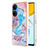 Silicone Candy Rubber Gel Fashionable Pattern Soft Case Cover Y03B for Huawei Honor X7 Blue