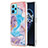 Silicone Candy Rubber Gel Fashionable Pattern Soft Case Cover Y03B for Realme 9 4G Blue