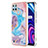 Silicone Candy Rubber Gel Fashionable Pattern Soft Case Cover Y03B for Realme C25Y Blue