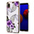 Silicone Candy Rubber Gel Fashionable Pattern Soft Case Cover Y03B for Samsung Galaxy A01 Core Purple