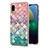 Silicone Candy Rubber Gel Fashionable Pattern Soft Case Cover Y03B for Samsung Galaxy A02 Colorful