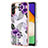 Silicone Candy Rubber Gel Fashionable Pattern Soft Case Cover Y03B for Samsung Galaxy A04s Purple