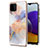 Silicone Candy Rubber Gel Fashionable Pattern Soft Case Cover Y03B for Samsung Galaxy A22 4G Clove Purple