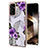 Silicone Candy Rubber Gel Fashionable Pattern Soft Case Cover Y03B for Samsung Galaxy A35 5G Purple