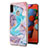 Silicone Candy Rubber Gel Fashionable Pattern Soft Case Cover Y03B for Samsung Galaxy M11 Blue