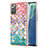 Silicone Candy Rubber Gel Fashionable Pattern Soft Case Cover Y03B for Samsung Galaxy Note 20 5G