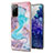 Silicone Candy Rubber Gel Fashionable Pattern Soft Case Cover Y03B for Samsung Galaxy S20 Lite 5G Blue