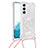 Silicone Candy Rubber Gel Fashionable Pattern Soft Case Cover Y03B for Samsung Galaxy S21 FE 5G White