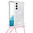 Silicone Candy Rubber Gel Fashionable Pattern Soft Case Cover Y03B for Samsung Galaxy S22 5G White