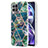 Silicone Candy Rubber Gel Fashionable Pattern Soft Case Cover Y04B for Realme 8i Midnight Green