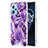 Silicone Candy Rubber Gel Fashionable Pattern Soft Case Cover Y04B for Realme 9 Pro 5G Purple