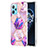 Silicone Candy Rubber Gel Fashionable Pattern Soft Case Cover Y04B for Realme 9 Pro+ Plus 5G Clove Purple
