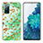 Silicone Candy Rubber Gel Fashionable Pattern Soft Case Cover Y04B for Samsung Galaxy S20 FE 4G Matcha Green