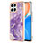 Silicone Candy Rubber Gel Fashionable Pattern Soft Case Cover Y05B for Huawei Honor X8 4G Purple