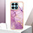 Silicone Candy Rubber Gel Fashionable Pattern Soft Case Cover Y05B for Huawei Honor X8a 4G Clove Purple