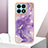 Silicone Candy Rubber Gel Fashionable Pattern Soft Case Cover Y05B for Huawei Honor X8a 4G Purple