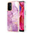Silicone Candy Rubber Gel Fashionable Pattern Soft Case Cover Y05B for Oppo A93 5G Clove Purple