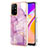 Silicone Candy Rubber Gel Fashionable Pattern Soft Case Cover Y05B for Oppo A94 5G Clove Purple