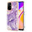 Silicone Candy Rubber Gel Fashionable Pattern Soft Case Cover Y05B for Oppo A94 5G Purple