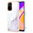 Silicone Candy Rubber Gel Fashionable Pattern Soft Case Cover Y05B for Oppo A95 5G White