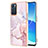 Silicone Candy Rubber Gel Fashionable Pattern Soft Case Cover Y05B for Oppo Reno6 5G Pink