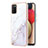 Silicone Candy Rubber Gel Fashionable Pattern Soft Case Cover Y05B for Samsung Galaxy A02s White