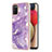 Silicone Candy Rubber Gel Fashionable Pattern Soft Case Cover Y05B for Samsung Galaxy A03s Purple