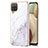 Silicone Candy Rubber Gel Fashionable Pattern Soft Case Cover Y05B for Samsung Galaxy A12 Nacho White