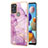 Silicone Candy Rubber Gel Fashionable Pattern Soft Case Cover Y05B for Samsung Galaxy A21s Clove Purple
