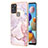 Silicone Candy Rubber Gel Fashionable Pattern Soft Case Cover Y05B for Samsung Galaxy A21s Pink