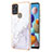 Silicone Candy Rubber Gel Fashionable Pattern Soft Case Cover Y05B for Samsung Galaxy A21s White