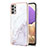Silicone Candy Rubber Gel Fashionable Pattern Soft Case Cover Y05B for Samsung Galaxy A32 4G White