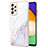 Silicone Candy Rubber Gel Fashionable Pattern Soft Case Cover Y05B for Samsung Galaxy A52 4G White