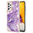 Silicone Candy Rubber Gel Fashionable Pattern Soft Case Cover Y05B for Samsung Galaxy A72 4G Purple