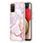 Silicone Candy Rubber Gel Fashionable Pattern Soft Case Cover Y05B for Samsung Galaxy M02s Pink